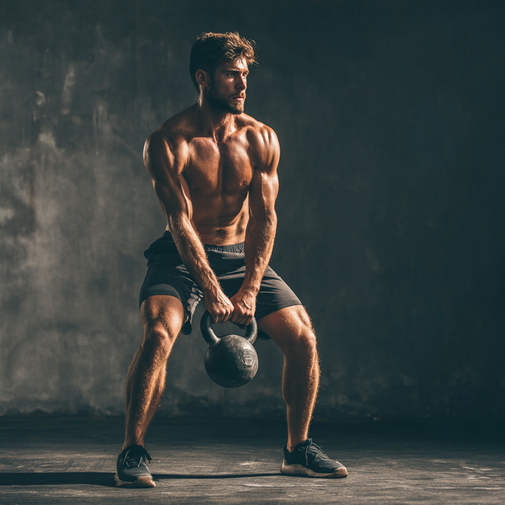 Dinamikus edzési pillanat intenzív mozgással